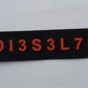 silicone embossed patch