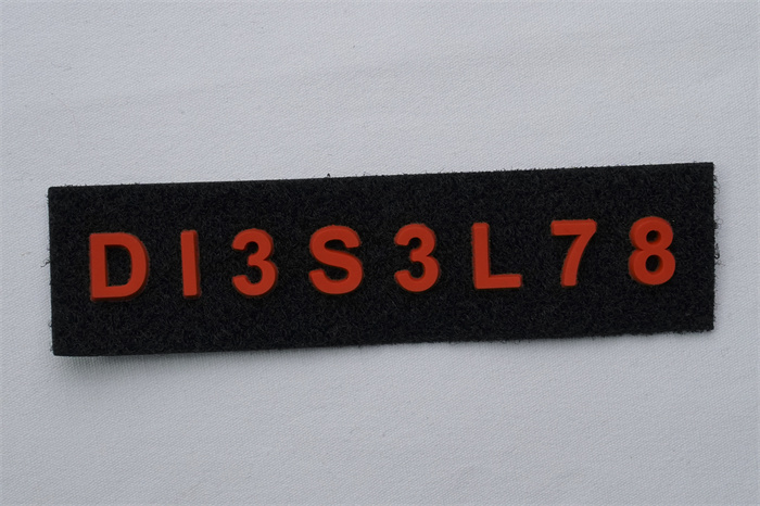 silicone embossed patch