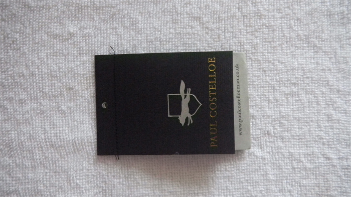 Paper hangtag with matt finish