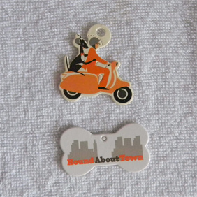 Paper hangtag with matt finish