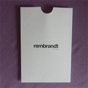 Paper hangtag with matt finish