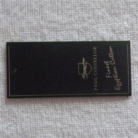 Black card tag