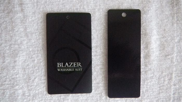 Black card tag