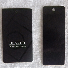 Black card tag