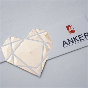 Paper hangtag with matt finish