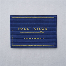 Woven Label with straight cut