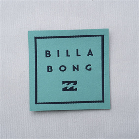 Woven Label with straight cut