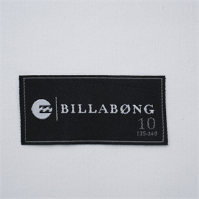 Woven Label with straight cut
