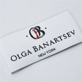 Woven Label with end fold