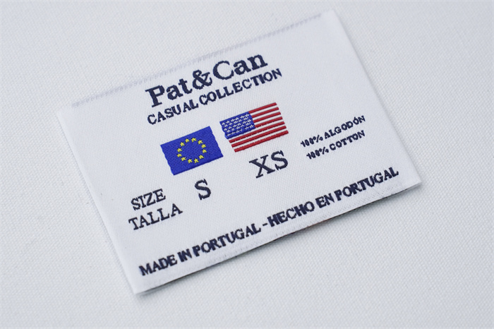 Woven Label with end fold