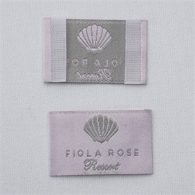 Woven Label with end fold